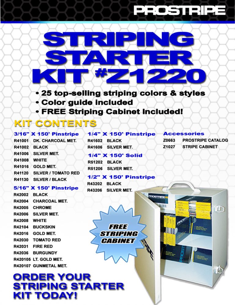 Z1220 Prostripe Pinstripe Starter Kit