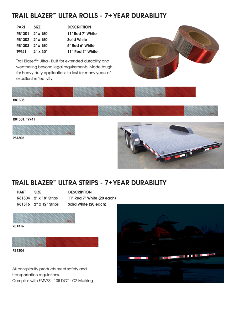 Trail Blazer Conspicuity Ultra rolls & strips