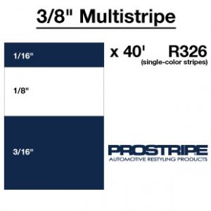 3/8" Multistripe configuration